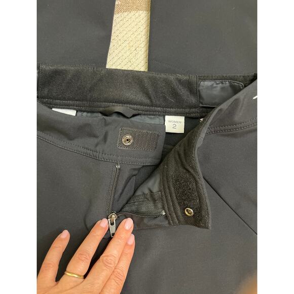 LIKE NEW Obermeyer Women's Fleece Lined Black Snowboard Ski Pants - Size 2 - Picture 3 of 15